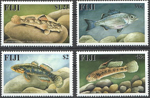 Фиджи, Пресноводные Рыбы, 2002, 4 марки